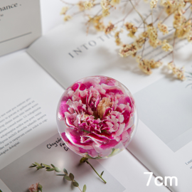 Custom best seling carnation resin crafts paperweight